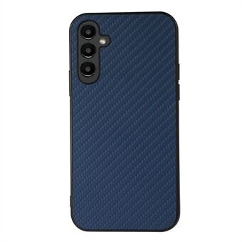 För Samsung Galaxy A14 5G / A14 4G Carbon Fiber Texture telefonfodral PU-läderbelagd TPU Scratch baksida för mobiltelefon