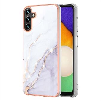 För Samsung Galaxy A14 5G YB IMD Series-2 Marble Pattern IMD IML Process Phone Skyddsfodral Galvaniseringsram Anti- Scratch Mjuk TPU-skal