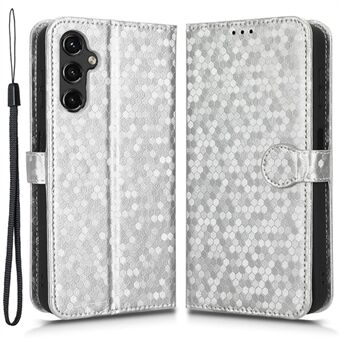 För Samsung Galaxy A14 5G / A14 4G Stå Flip Cover i PU-läder Dotmönster Präglat Plånboksfodral.