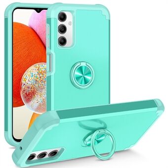 För Samsung Galaxy A14 4G / 5G Case Ringhållare Fingeravtryckssäker PC+TPU-telefonbaksida