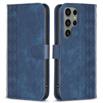 Telefonskal till Samsung Galaxy S23 Ultra Anti-fall Imprinting Pattern Stand Folio Flip Fodral med plånbok