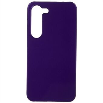 För Samsung Galaxy S23 Hårdplast Gummibelagt glansigt telefonfodral Back Protector Mobilfodral