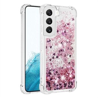 För Samsung Galaxy S23 YB Quicksand Series-1 Anti-dropp telefonfodral Flytande flytande glitter paljetter Skyddande TPU telefonfodral