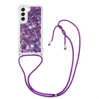 YB Quicksand Series-4 telefonfodral för Samsung Galaxy S23 Liquid Quicksand Stötsäkert TPU-fodral med snodd