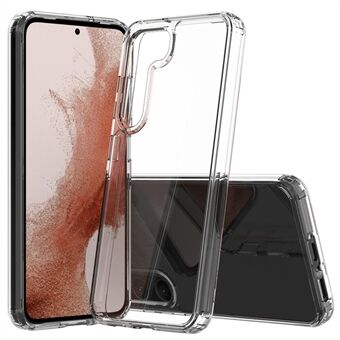 För Samsung Galaxy S23 Hård Akryl Mjuk TPU-ram Scratch telefonfodral Kristallklart bakstycke