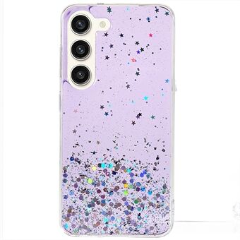 För Samsung Galaxy S23 Starry Sky Sparkle Epoxy Mjuk TPU telefonfodral Skyddande baksida