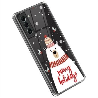 För Samsung Galaxy S23+ Merry Christmas Phone Fodralmönster Utskriftsdesign Klar TPU Stötsäker skyddsöverdrag