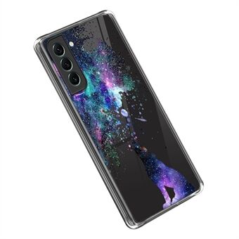 För Samsung Galaxy S23+ IMD-mönsterutskrift Transparent skal Mjukt TPU Stötsäkert skyddande telefonfodral