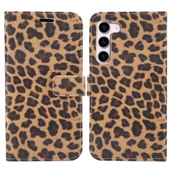 För Samsung Galaxy S23+ Stand Plånbok PU Läder Telefonfodral Leopardmönster Flip Telefonfodral