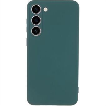 För Samsung Galaxy S23+ Gummerat anti-halk telefonfodral Mjukt TPU-fiberfoder inuti telefonskalet