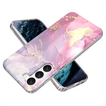 För Samsung Galaxy S23+ GW18 IMD Mobiltelefon Bakskal PC+TPU Marble Mönster Telefonfodral