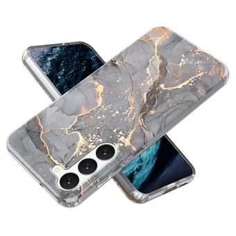 För Samsung Galaxy S23+ GW18 IMD Mobiltelefon Bakskal PC+TPU Marble Mönster Telefonfodral