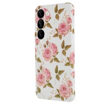 För Samsung Galaxy S23+ blommönster IMD telefonfodral Mjukt TPU Stötsäkert skyddsfodral