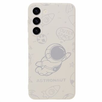 För Samsung Galaxy S23+ Soft TPU-telefonfodral Exakt utskärning Space Astronaut Pattern Back Cover