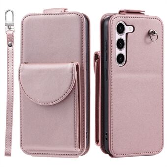 För Samsung Galaxy S23+ Case Vertikal Flip Stand Crossbody-telefonskal med remmar