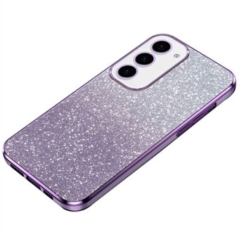 För Samsung Galaxy S23+ mobiltelefonfodral 6D Elektroplätering Glitterpulver TPU Antidroppskydd