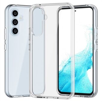 För Samsung Galaxy A54 5G Transparent telefonfodral Hybrid Hård PC Mjuk TPU Anti- Scratch Skyddsfodral