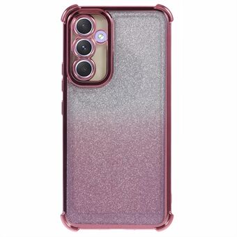 För Samsung Galaxy A54 5G Case TPU Sparkle Stöttåligt TPU-telefonskal Elektroplätering på kanterna