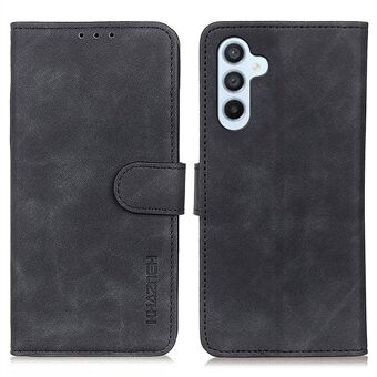 KHAZNEH För Samsung Galaxy A54 5G Magnetlås PU Läder Retro Texture Telefonskydd Folio Flip Stand