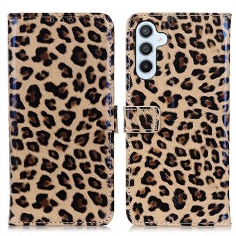 För Samsung Galaxy A54 5G magnetlås leopardmönster telefonfodral PU-läder Stand Foliofodral