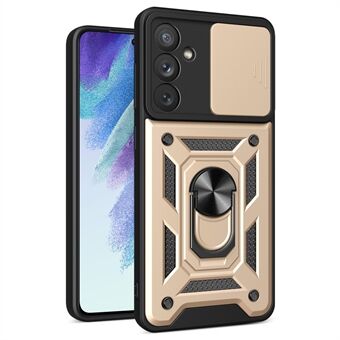 Ring Kickstand telefonfodral för Samsung Galaxy A54 5G, PC + TPU Fallsäkert skal med skjutkameraskydd