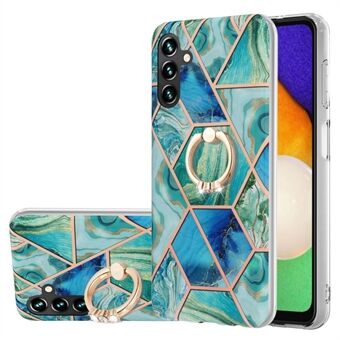 TPU-fodral för Samsung Galaxy A54 5G, YB IMD Series-7 Galvaniseringsskarvningsmarmormönster IMD-telefonskal med Ring