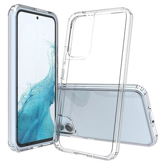 För Samsung Galaxy A54 5G Anti-gulning Akryl TPU genomskinlig telefon bakstycke Fallsäkert mobiltelefonfodral