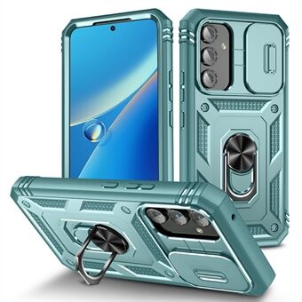 För Samsung Galaxy A54 5G PC TPU-fodral Kickstand Stötsäkert skal med kortplats, linsskydd