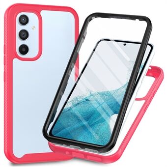 För Samsung Galaxy A54 5G telefonfodral PC + TPU Full Protection Telefonskydd med PET-skärmskydd