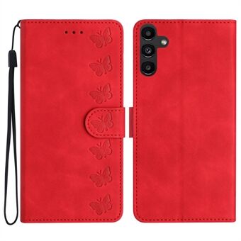 Läderfodral till Samsung Galaxy A54 5G Butterfly Imprinted Anti-Drop Stand Shell Plånbok Flip Cover