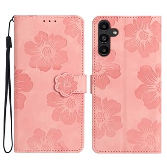 Telefonfodral Plånbok för Samsung Galaxy A54 5G, tryckt blommönster PU Läder Flip Stand Cover