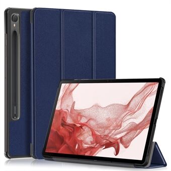 För Samsung Galaxy Tab S9 11-tumare SM-X710, SM-X716B, SM-X718U PU-läder Trifold-ställfodral Auto Wake / Sleep Smart surfplatta-skal