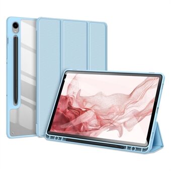 DUX DUCIS TOBY-serien för Samsung Galaxy Tab S9 PU-läderfodral för surfplatta Tri-fold Ställ Smart Cover med Pennhållare