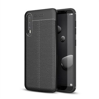 Litchi Grain Soft TPU-skal till Huawei P20 Pro