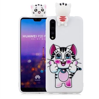 3D sött dockmönster utskrift TPU bakskal till Huawei P20 Pro