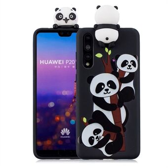 3D sött dockmönster utskrift TPU-fodral till Huawei P20 Pro