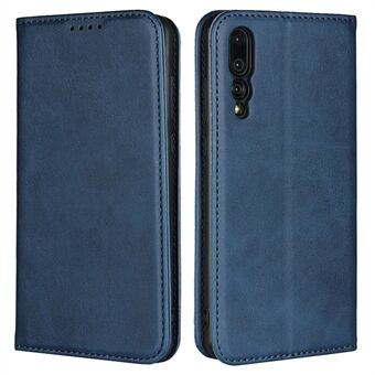 Auto-absorberade Läder Stand Case för Huawei P20 Pro