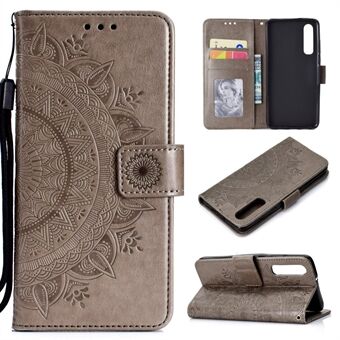 För Huawei P30 Mobilfodral Mandala Flower Wallet PU Läderfodral