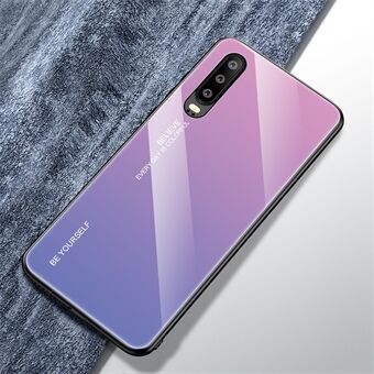 [Gradientfärg] Glas + TPU + PC Hybridfodral till Huawei P30