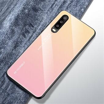 [Gradientfärg] Glas + TPU + PC Hybridfodral till Huawei P30