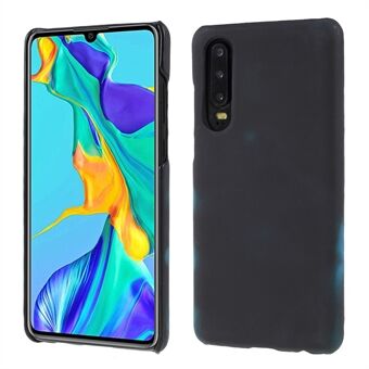 Termisk induktion Fluorescerande färgskiftande PC-telefonfodral till Huawei P30 - Svart