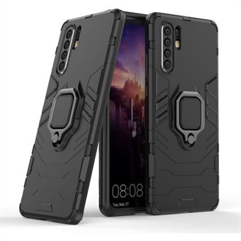 Finger Ring Kickstand PC + TPU Hybrid Phone Case för Huawei P30 Pro