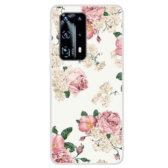 Mönsterutskrift TPU-baksida till Huawei P40 - Rose Flower