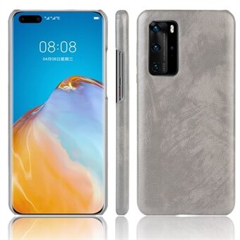 Litchi Skin Läderbelagt PC-bakfodral till Huawei P40 Pro