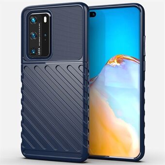 Thunder Series Twill Skin Soft TPU-fodral för Huawei P40 Pro