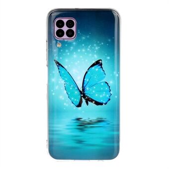 IMD-mönstrat TPU-skal Luminous Phone Cover för Huawei P40 lite / nova 6 SE / Nova 7i