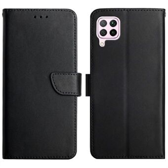 Lätt äkta läder Nappa Texture Magnetisk stängning Stand Plånbok Flip Phone Case Flip Phone Cover för Huawei P40 lite 4G / Nova 6 SE / Nova 7i