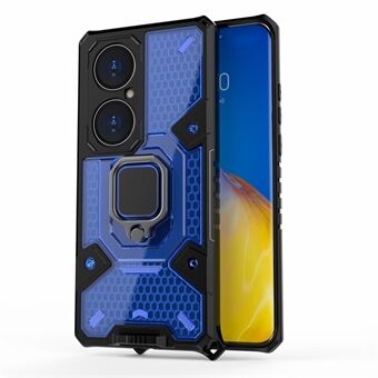 Helkroppshybrid stötsäker PC + TPU telefonfodral Skyddsfodral med stöd för Huawei P50 Pro