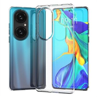 För Huawei P50 Pro 4G Ultra Slim Anti-Drop Telefonfodral Transparent TPU mobiltelefonskal