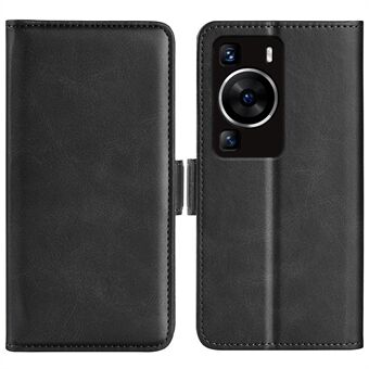 För Huawei P60 PU Läderplånbok Flip Telefonskydd Calf Texture Stand Folio Cover